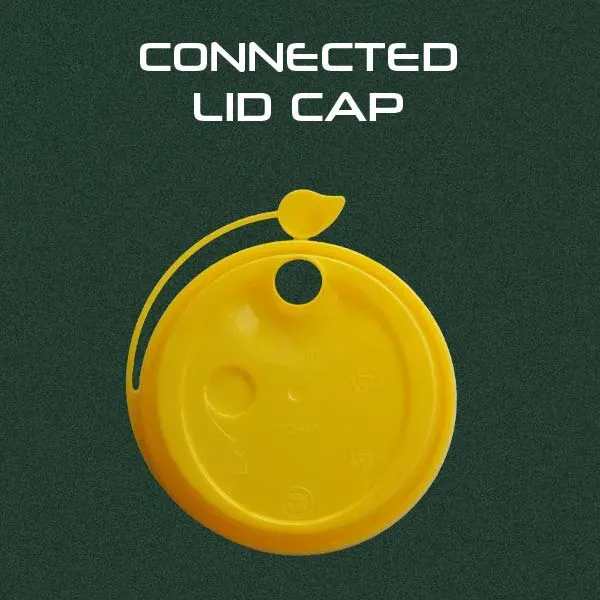 Connected Lid 90mm PP Anti-Spill | Wingoh Albindo