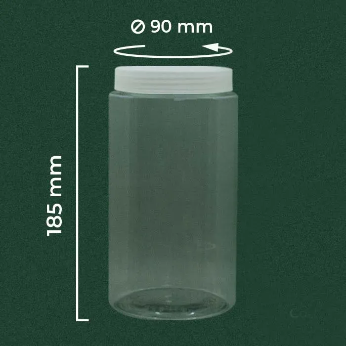 Tall Jar 1300ml PET Coffee Display | Wingoh Albindo