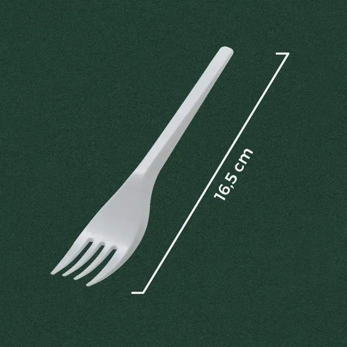 Plastic Fork GM-7 16.5cm PS Heavy-Duty | Wingoh Albindo