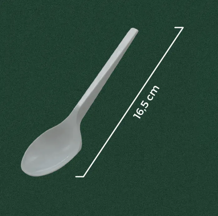 Sendok Makan Plastik PS 16.5cm | Wingoh Albindo
