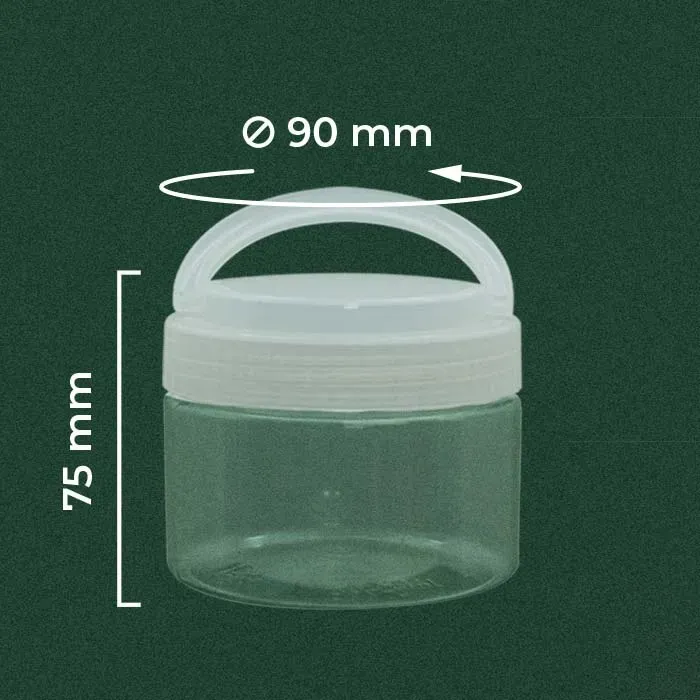 Jar with Handle 300ml PET Repack | Wingoh Albindo