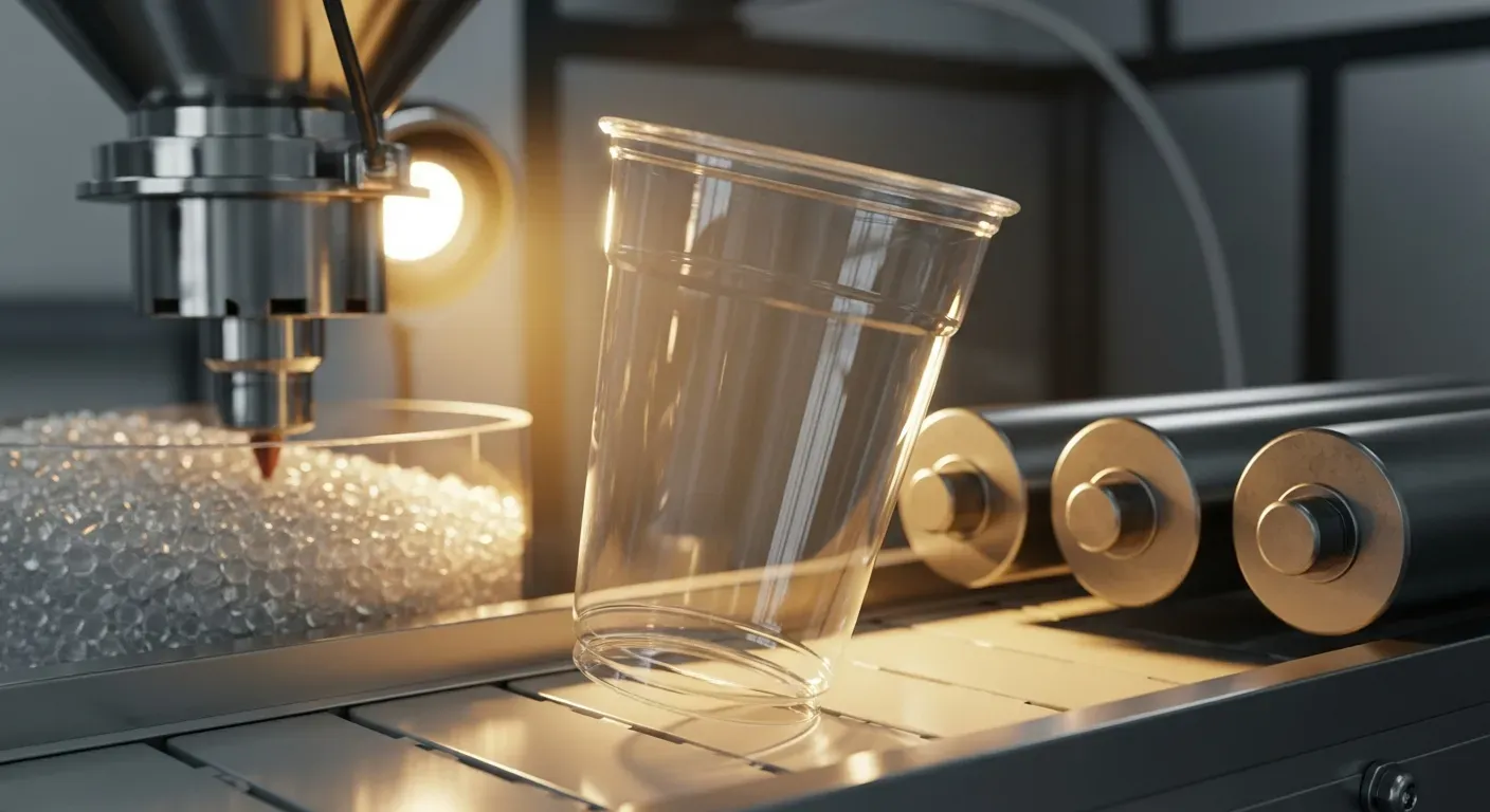 High-quality food-grade PP plastic cup injection molding process at Wingoh factory