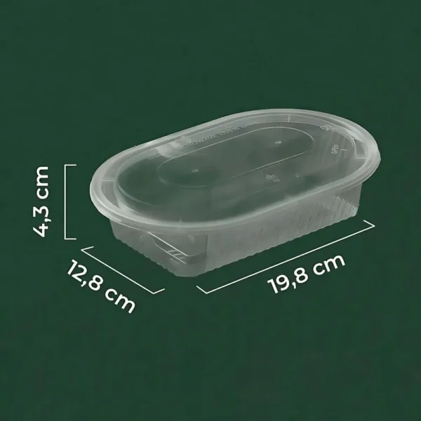 Rectangle Oval natural (600 ml)