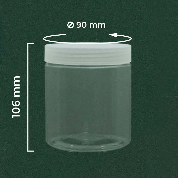 Toples sambal 500ml dari bahan plastik PET bening yang tebal dan kedap udara