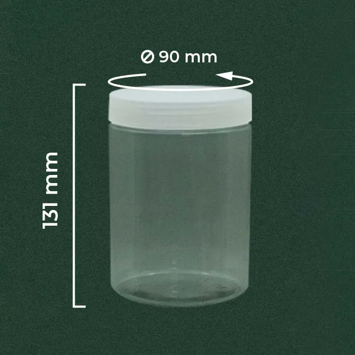 Toples bumbu dapur 750ml dari plastik PET bening yang tebal dan serbaguna