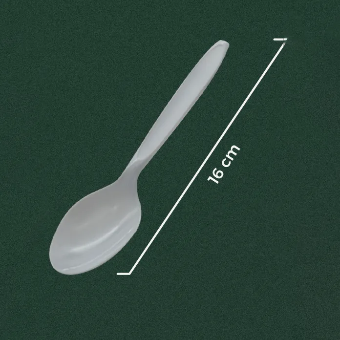 Sendok plastik anti patah model Sm-2 dari bahan PP yang lentur dan kuat