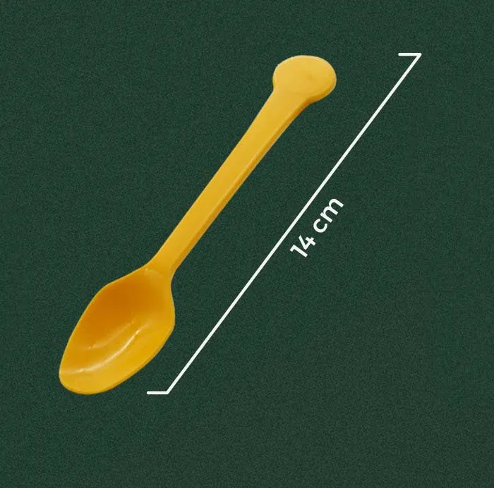 Sendok dessert plastik model Ts-2 dengan desain gagang klasik dan elegan